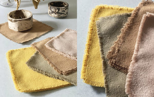 Cocktail Napkins in Raw Silk