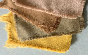 Cocktail Napkins in Raw Silk