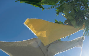 Lemon Yellow Raw Silk Napkin