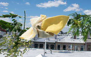 Lemon Yellow Raw Silk Napkin