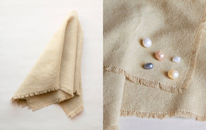 Sandy Beige Raw Silk Napkin