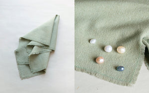 Sage Green Raw Silk Napkin