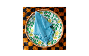 Sky Blue Raw Silk Napkin