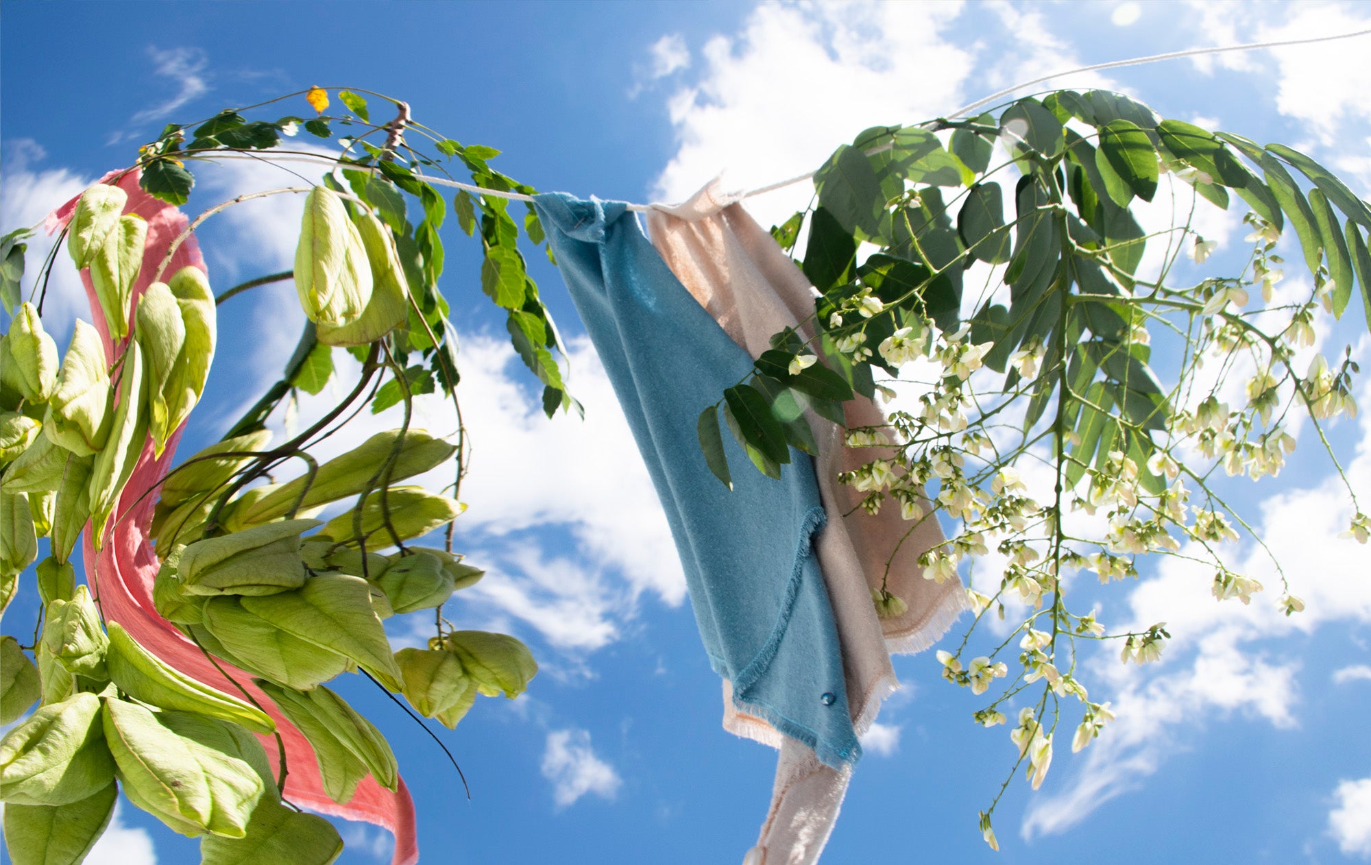 Sky Blue Raw Silk Napkin