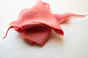 Coral Pink Linen Napkin