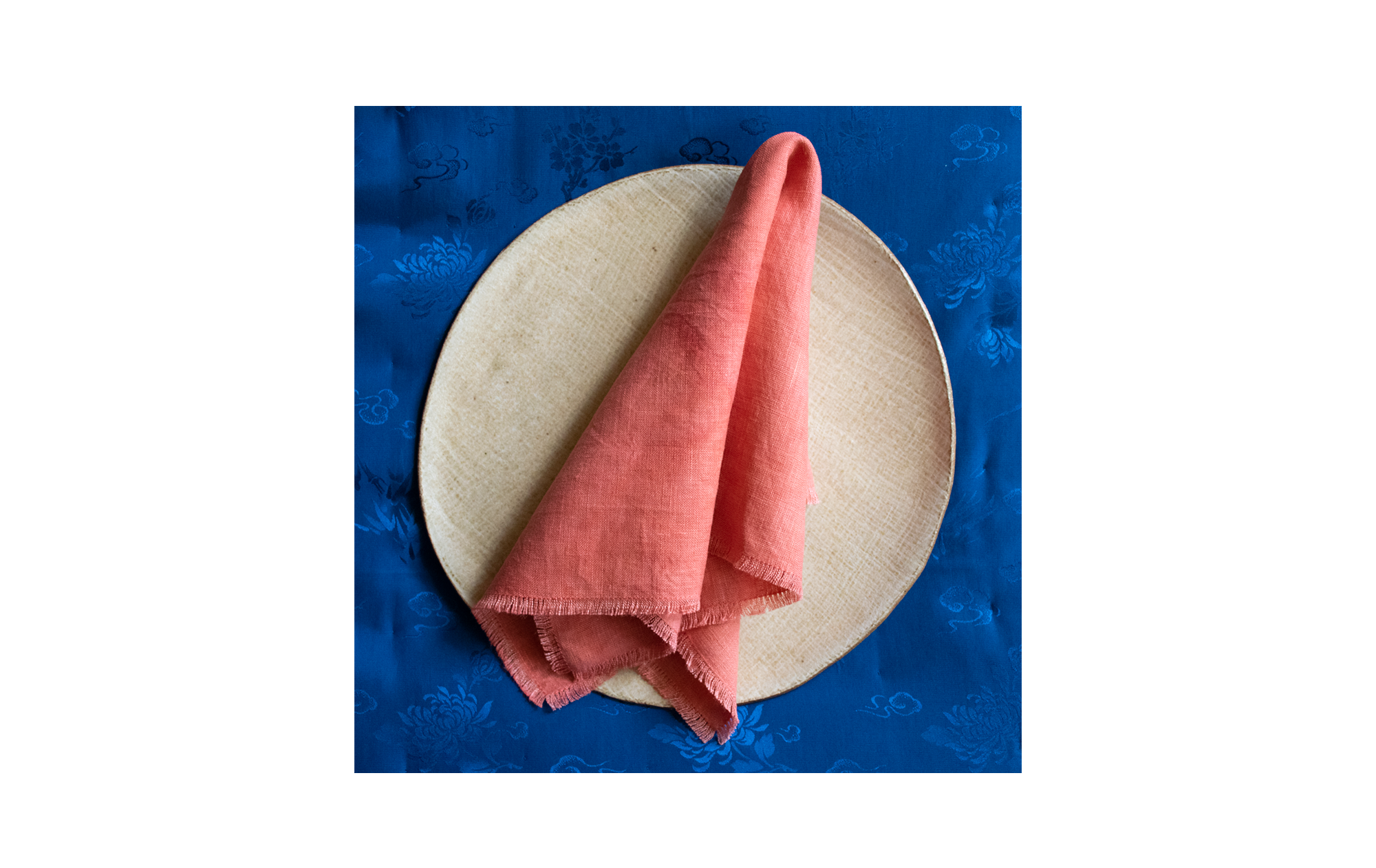 Coral Pink Linen Napkin