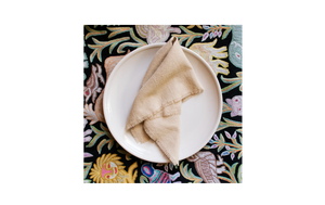 Sandy Beige Raw Silk Napkin