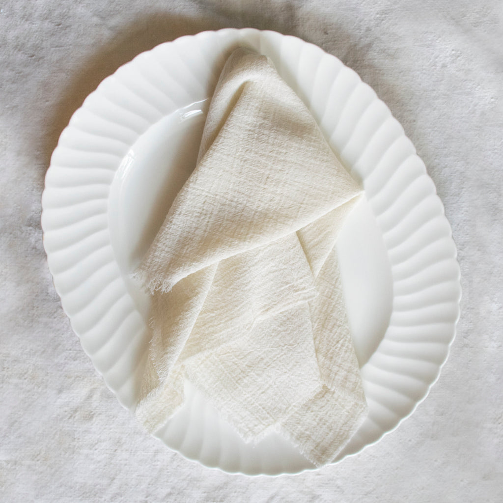 Cream Gauze Napkin